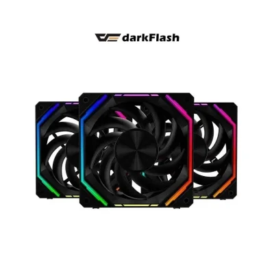 Комплект Darkflash 3-in-1 3x120mm - INF34 Black, Daisy-Chain, Addressable RGB