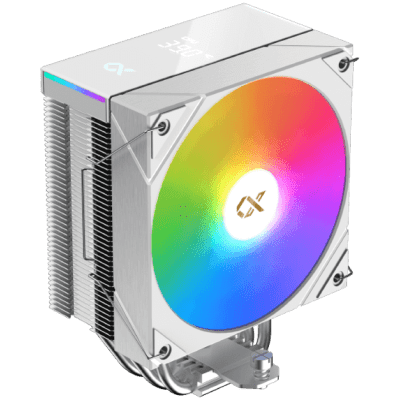 AK4 Digital Arctic (WH, ARGB & Digital LED Panel Top Cover, ARGB PWM Fan, Intel Backplate, Mini ARGB LED Controller)