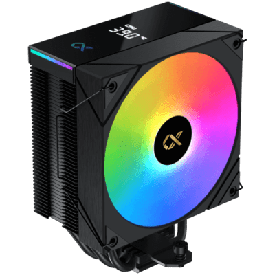 AK4 Digital (Black, ARGB & Digital LED Panel Top Cover, ARGB PWM Fan, Intel Backplate, Mini ARGB LED Controller)