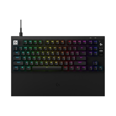 Геймърска механична клавиатура Logitech G Pro X2 RAPID TKL, Magnetic Analog Linear Switch - Черен, с кабел
