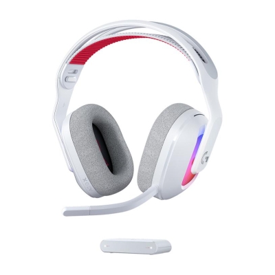 Геймърски слушалки Logitech ASTRO A20 X Lightspeed - Бял, безжични
