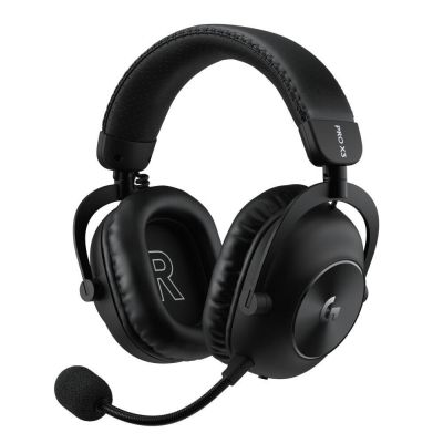 Геймърски слушалки Logitech PRO X3 Lightspeed - Черни, безжични