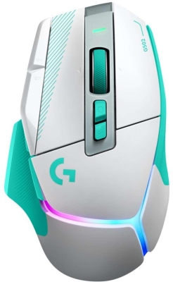 Геймърска мишка Logitech G502 X Plus Lightsync RGB - Mint, безжична WiFi