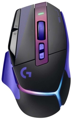 Геймърска мишка Logitech G502 X Plus Lightsync RGB - Dark Lilac, безжична WiFi