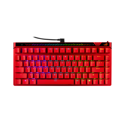 Геймърска Механична Клавиатура ASUS ROG Falchion Ace 75 HE Red - ROG HFX V2 Magnetic Switch, с кабел