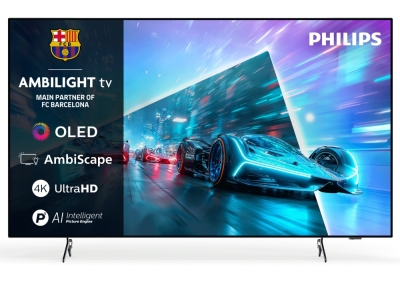 Телевизор Philips 55OLED761/12 - 55" 4K UHD OLED, 3840x2160, 120Hz VRR, DVB-T/T2/C/S/S2, 3 sided Ambilight, HDR10+ Adaptive, Titan OS