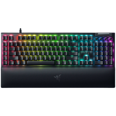 Клавиатура RAZER BlackWidow V4 (Yellow Switch) Gaming Keyboard - US Layout, с кабел