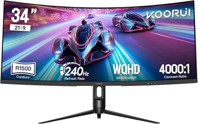 Монитор KOORUI G3441XC - 34" 3440x1440, VA, 240 Hz