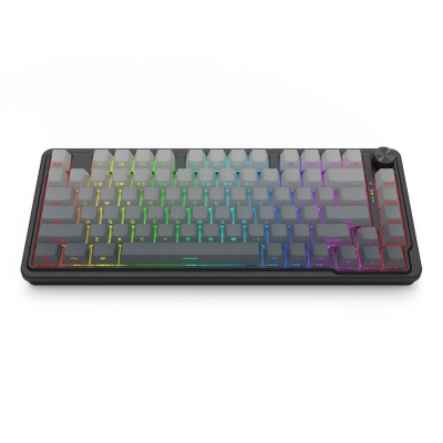 Клавиатура Redragon Ucal Pro K673SP-RGB-PRO, RGB осветление - черна със сив градиент, с кабел и безжична WiFi+BT