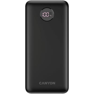 CANYON power bank PB-2002 LED 20000 mAh PD 20W QC 3.0 Black