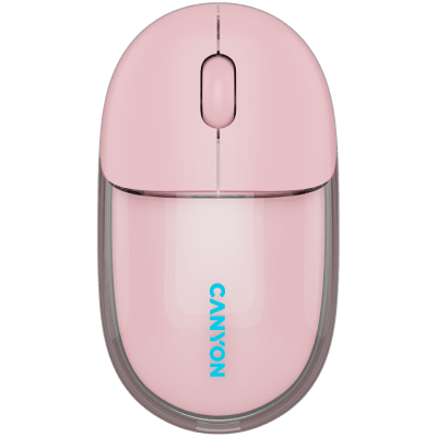 CANYON mouse OnClick 24 BT/ Wireless Transparent/Pink