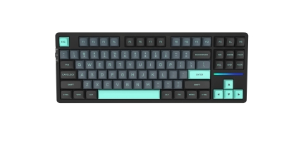 Клавиатура VGN V87 Caribbean Blue - Power Silver Switches [Linear]