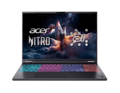 Лаптоп Acer Nitro 16S AI, AN16S-61-R44A - 16" 2560x1600 IPS 180Hz, AMD Ryzen 7 350, 16GB, 1TB, RTX 5070 8GB, No Os, Black