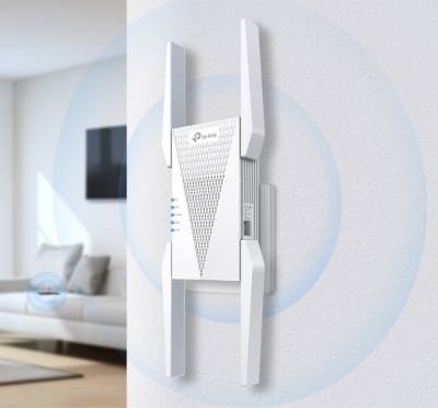 Удължител на обхват TP-Link RE815XE  AXE5400 Mesh Wi-Fi 6E 3-лентов