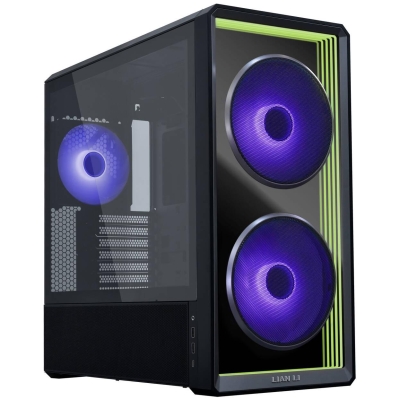 Кутия Lian Li LANCOOL 217 INF RGB Mid-Tower, Tempered Glass, E-ATX, Черна, 3 fans included