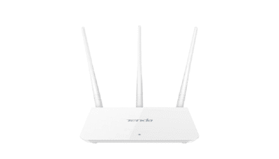 Рутер Tenda F3, 300Mbps, 2.4 GHz (300Mbps), 3x LAN 10/100, 1x WAN 10/100, 3 външни антени