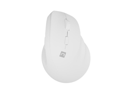 Мишка Natec Vertical Mouse Crake 2 Wireless, 2400DPI White, безжична WiFi+BT
