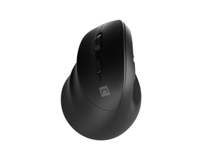Мишка Natec Vertical Mouse Crake 2, BLACK 2400dpi, Left handed, black, безжична WiFi+BT