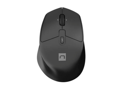 Мишка Natec Mouse Kite Wireless 4000DPI Optical Silent tilt wheel, Black, безжична WiFi+BT
