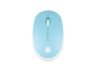 Мишка Natec Mouse Harrier 2, 1600 DPI White-Blue, безжична BT