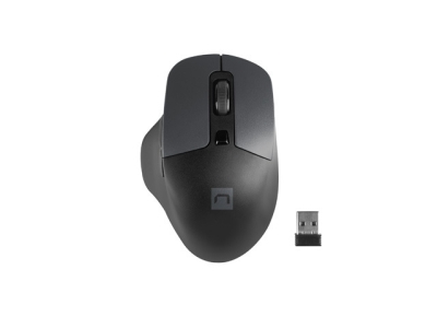 Мишка Natec Mouse Blackbird 2 Silent 1600 DPI Optical Right Hand Adapted, Black, безжична WiFi