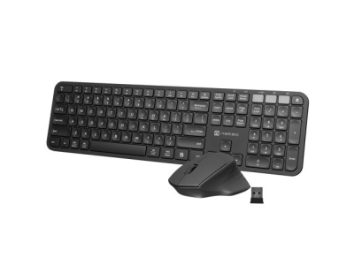 Комплект Natec Set 2 in 1 Keyboard Octopus + Mouse US Layout, безжична WiFi+BT