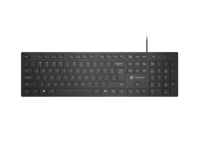 Клавиатура Natec Keyboard Herring US, Black, Slim, с кабел