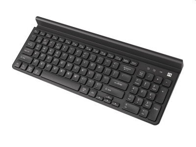 Комплект Natec Keyboard Felimare US Layout, Slim Pnone/Tablet Holder, Black, безжична WiFi+BT