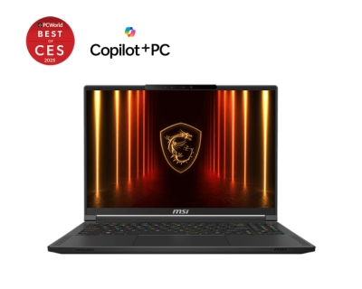 Лаптоп MSI Stealth A16 AI+ A3XWHG - 16" (2560x1600) OLED, 240hz, AMD Ryzen AI 9 HX 370, RTX 5070 Ti 12GB, 32GB, 2TB, Windows 11 Home