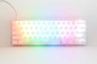 Ducky професионална геймърска механична клавиатура Professional Gaming Mechanical Keyboard One 3 Mini Aura White -  Cherry MX RGB Brown [Tactile]