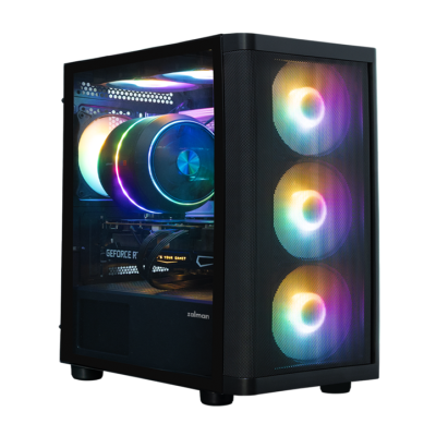 Кутия ZALMAN M4 SE BLACK, mATX, Mini Tower, 6 fans included