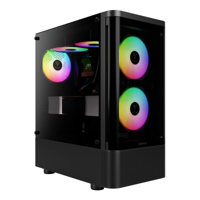 Кутия Gamdias TALOS E3 CG, ATX - 3 x 120 mm A-RGB, Curved Glass