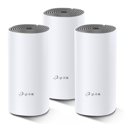 Безжична Mesh Wi-fi система TP-Link Deco E4 AC1200 (3-pack)