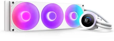 Охлаждане NZXT Kraken Plus 360 RGB LCD Display - White