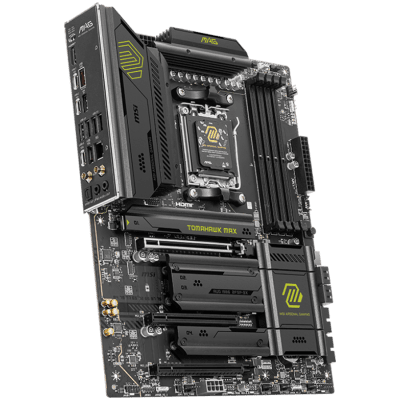 MSI MAG B850 TOMAHAWK MAX WIFI, ATX, Socket AM5, 4x DDR5 Dual Channel DDR5 up to 8400(OC)MHz, 3x PCIe 3.0 x16 slot, 4x M.2 slot, 4x USB 2.0, 1x USB 5Gbps, 2x USB 10Gbps, 3x USB 10Gbps Type-C, HDMI, 7.1 HD Audio, 5G LAN, WiFI 7, BT, 3Y