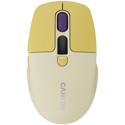 CANYON mouse MW-26 LCD Silent Dual Mode Wireless Yellow