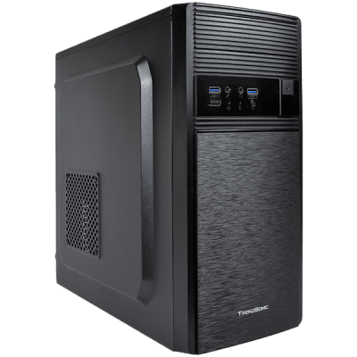 Chassis FC-F56A, ATX, 7 slots, 1 X 5.25", 2 X 3.5" H.D., 2 X 2.5" SSD,2 x USB 3.0, 1 X Type C / 1 x AUDIO /, PSU 550W 12 sm, 20+4pin,, Black