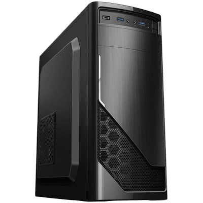 Chassis FC-F52A, ATX, 7 slots, 1 X 5.25", 2 X 3.5" H.D., 2 X 2.5", 2 x USB 3.0, 1 X Type C / 1 x AUDIO /, PSU 550W 12 sm, 20+4pin, Black