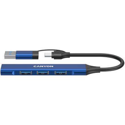 CANYON hub DS-02 4in1 USB-A/C Blue