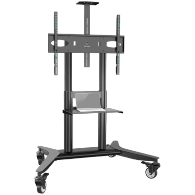 ONKRON Mobile TV stand for 55"-90" up to 75 kg, black