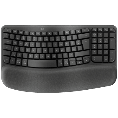 LOGITECH Wave Bluetooth ergonomic keyboard - GRAPHITE - US INT'L - B2B