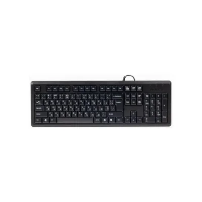 Клавиатура на Руски, A4tech KR92, USB, Черна, кирилизирана на Руски