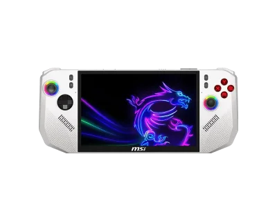 Игрова конзола MSI CLAW A8 BZ2EM-057GR - 8" IPS FHD+(1920x1200) 120Hz VRR, 24GB LPDDR5x, 1TB SSD, Windows 11 Home - Polar Tempest