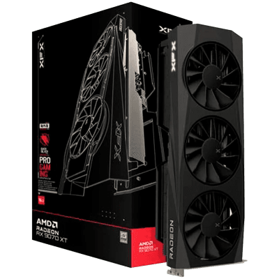 XFX Quicksilver AMD Radeon RX 9070XT Gaming Edition with 16GB GDDR6 HDMI 3xDP, AMD RDNA 4
