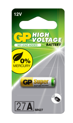 Алкална батерия GP 12 V 1 бр. в опаковка за аларми А27