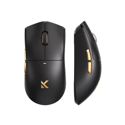 Мишка MCHOSE K7 Ultra Black - Dual 8K, Omron Mechanical, Magnetic Charging Dock, с кабел и безжична WiFi+BT