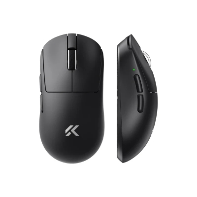 Мишка MCHOSE A7 V2 Ultra Black - Dual 8K, Omron Mechanical, с кабел и безжична WiFi+BT