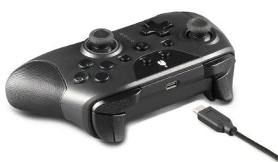 Безжичен геймпад Spartan Gear Mora 3 за PC и Switch - Черен