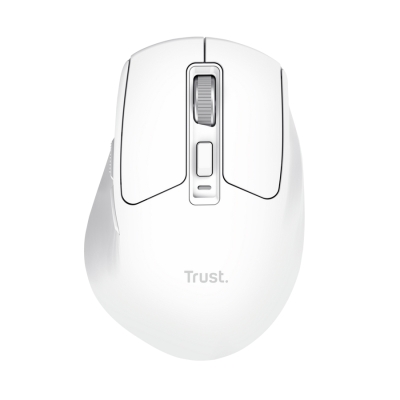 Мишка TRUST Niven Comfort Multi-Wireless Mouse White, безжична WiFi+BT