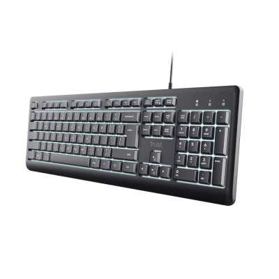 Клавиатура TRUST Primo Illuminated Keyboard BG, с кабел